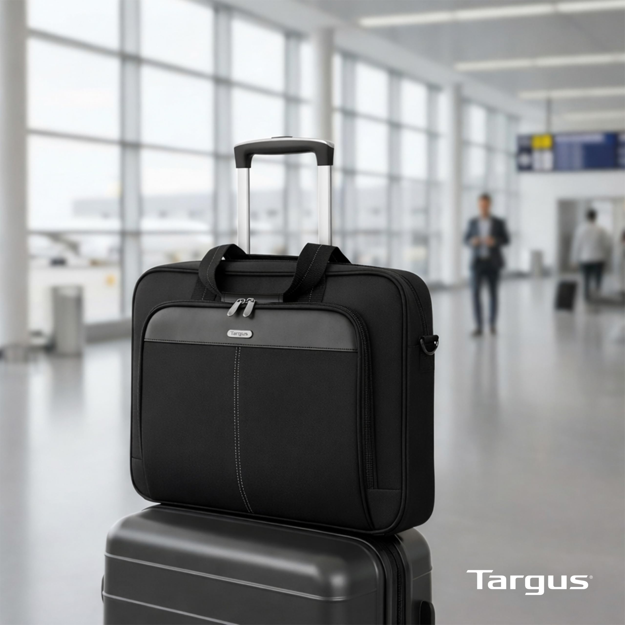 Targus 15–16” Classic Slim Briefcase – Lightweight Laptop Bag with